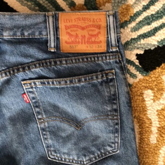 Levi’s 517 Starched Bootcut Denim Jeans 32x34 - Picture 8 of 10